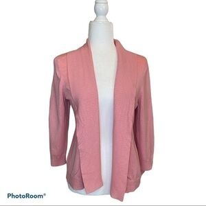 Leo & Nicole Open Front Cardigan size L.
